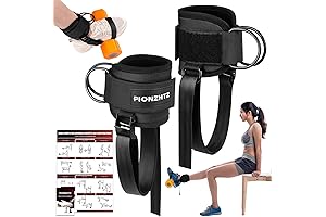 Ankle Strap Adjustable for Dumbbell and Cable Machine, Leg Extension, Tibialis Trainer,...