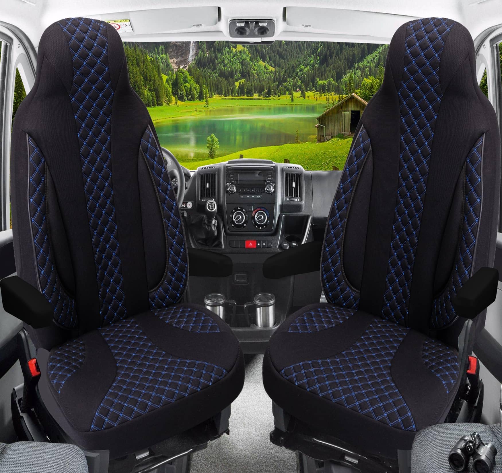 BREMER SITZBEZÜGE Wohnmobil Sitzbezüge Schonbezüge für Pilote Atlas (WPL406)