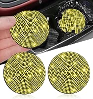 Vista 10 de NBTEPEM 2 posavasos de auto con diamantes de imitación, 2.75 pulgadas, antideslizantes, a prueba de golpes, universal, a la moda, para auto