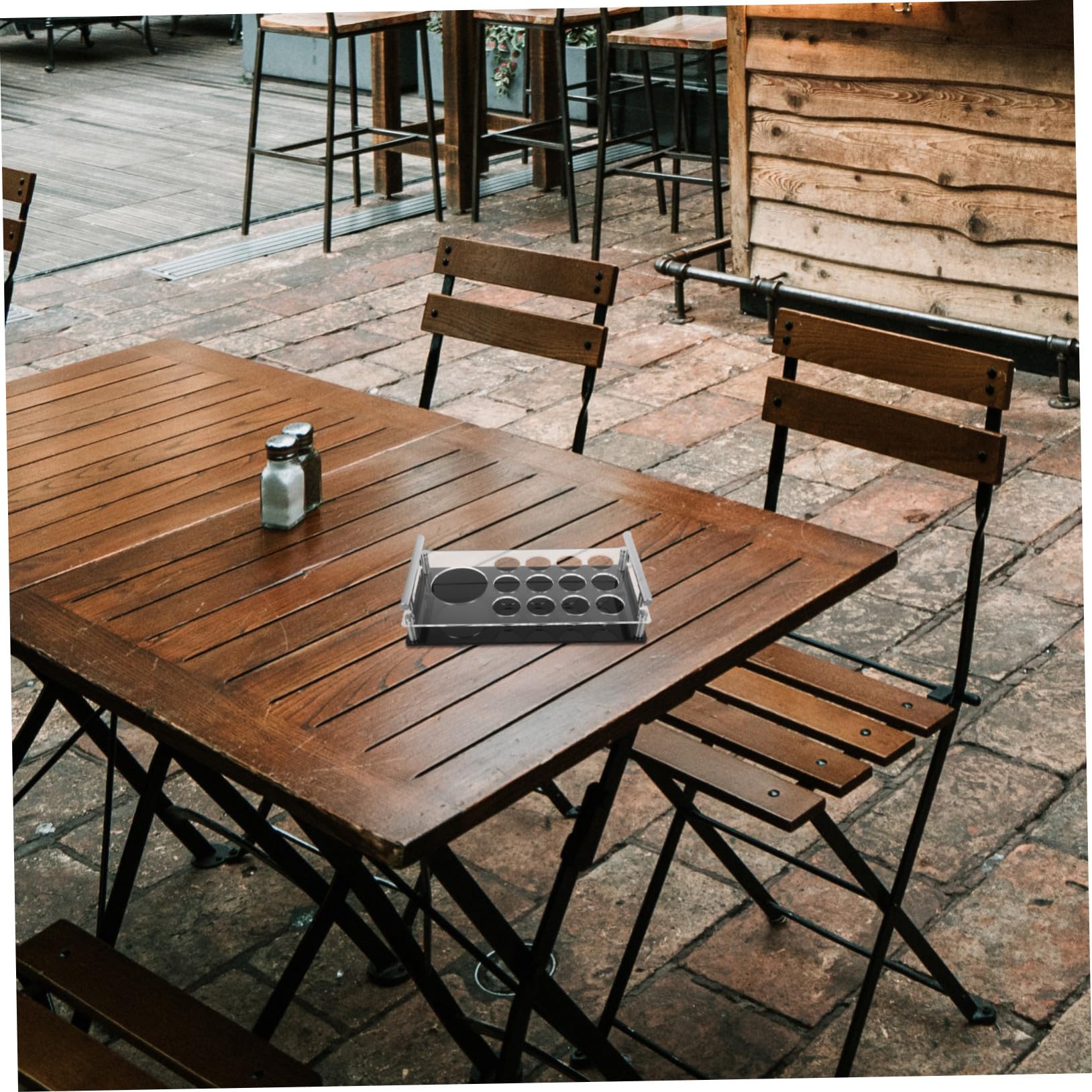 Portavasos de Cristal de 12 Orificios en Acrílico para Servir | Organizador de Bandejas, Soporte Estable, Uso en Fiestas y Restaurantes