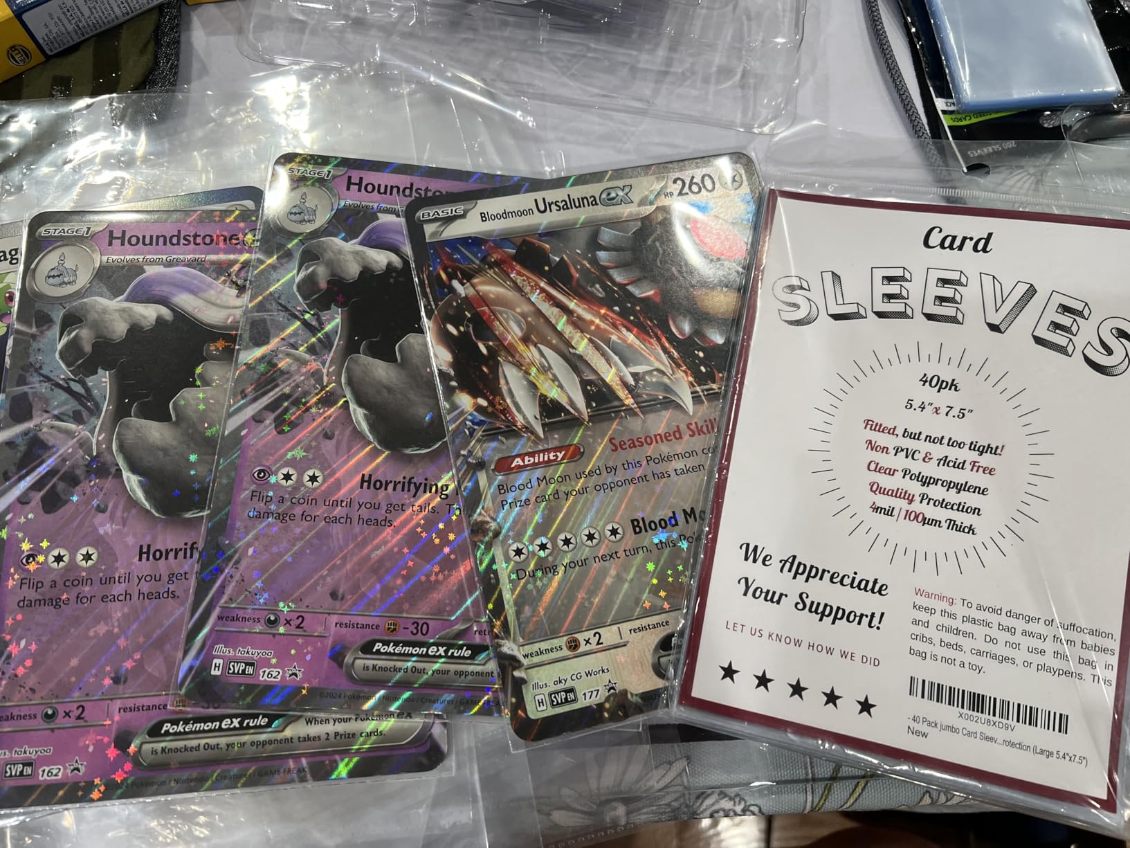 jumbo pokemon card sleeves Amazon.com: Jumbo Card Sleeves (40pk Jumbo Sleeves - X-Large main image 1