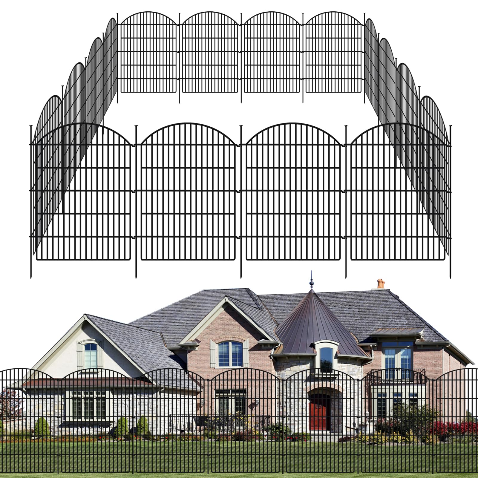 GILPWA 10 Panels Decorative Garden Fence