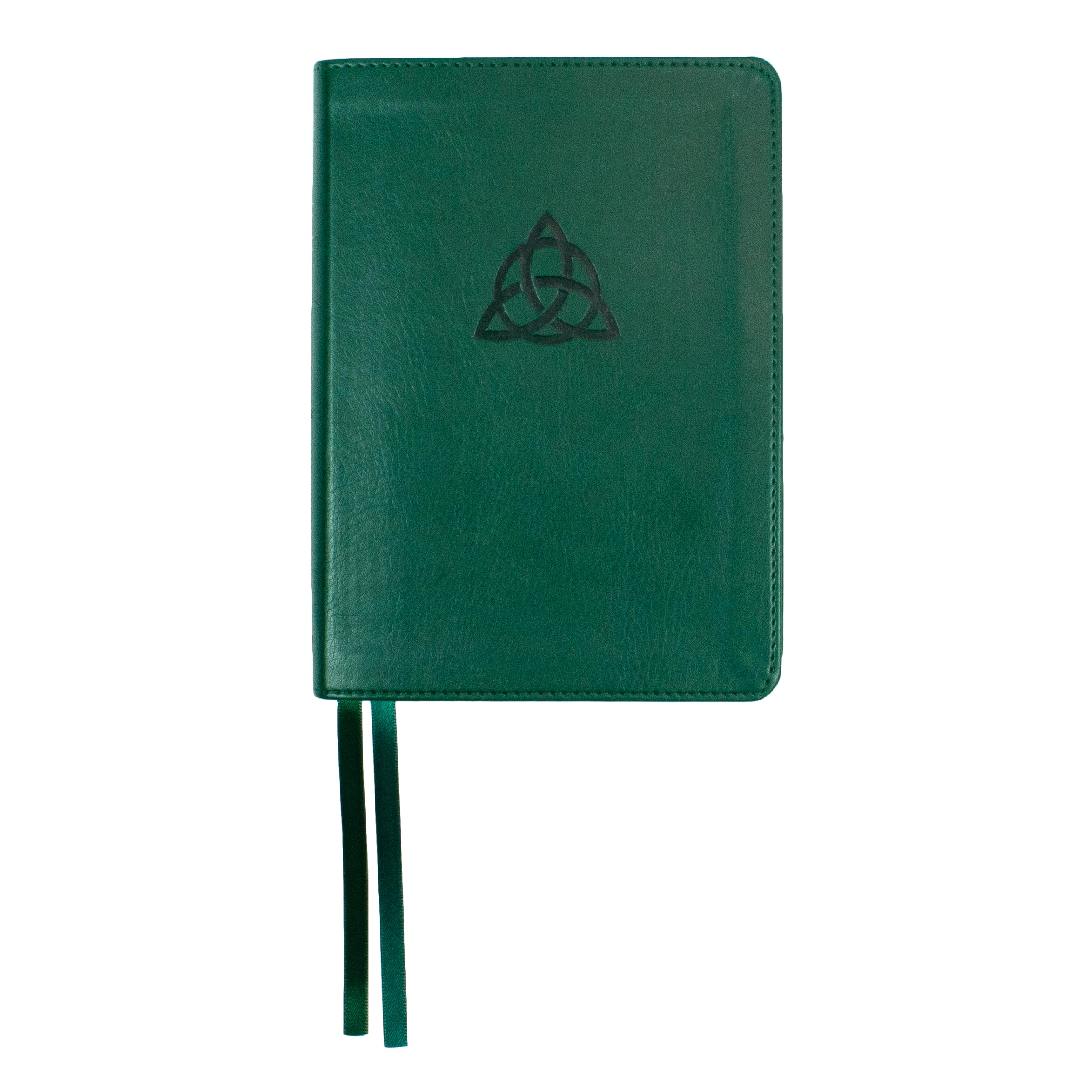 Lsb Portable Paragraph Reference, Green Trinity Knot Paste-Down Faux Leather, Red Letter