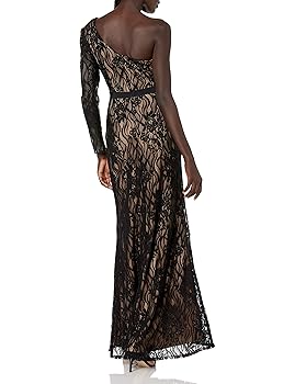 Amazon.com: Tadashi Shoji Women's ONE Shldr L/S LACE Gown
