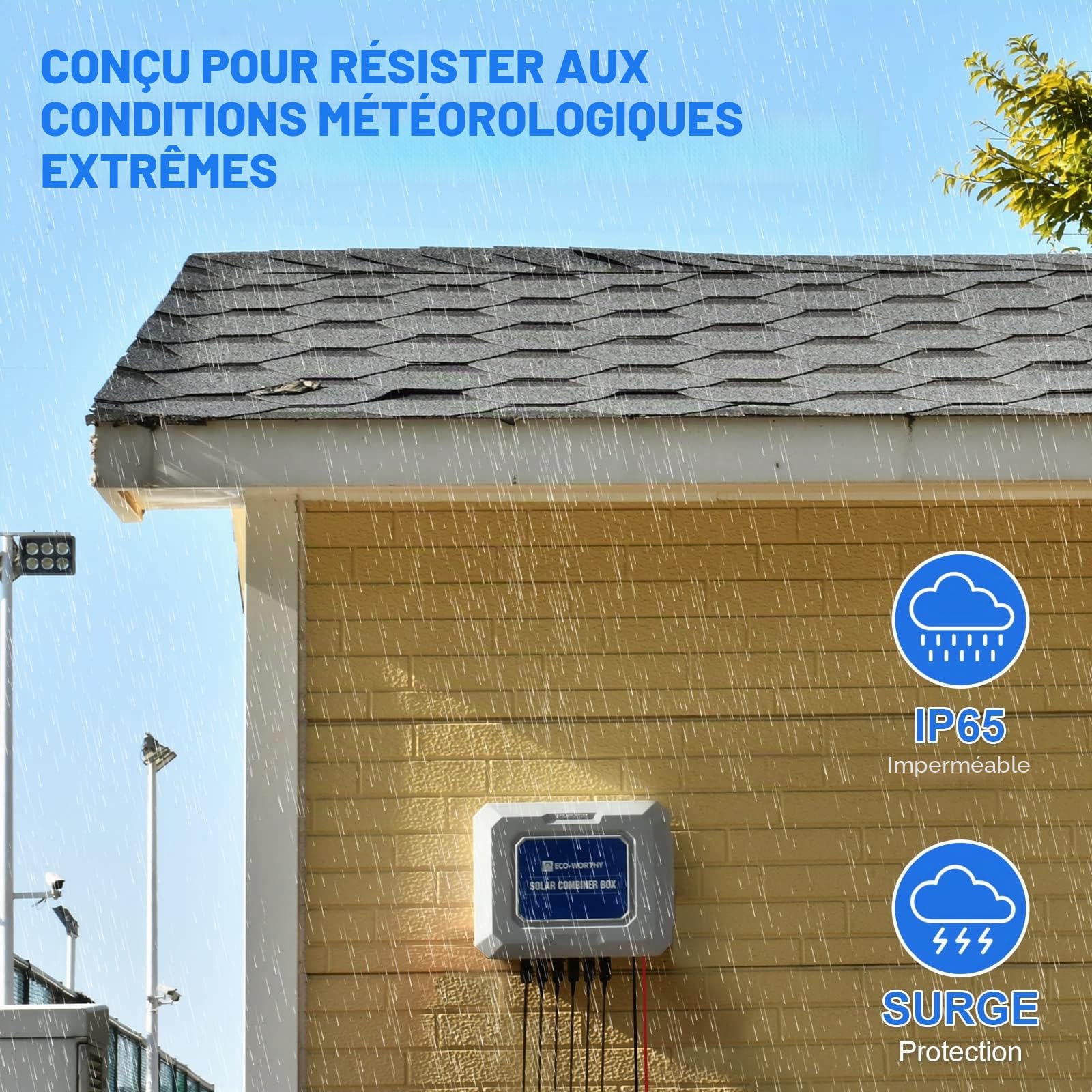 ECO-WORTHY Lot de 6 combinateurs de panneaux solaires PV et disjoncteur 125 A pour panneau solaire et système d'alimentation solaire indépendant du réseau