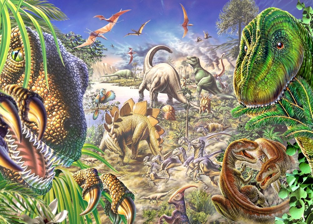 Amazon.com: Posterazzi Dinosaur's World Poster Print by Adrian