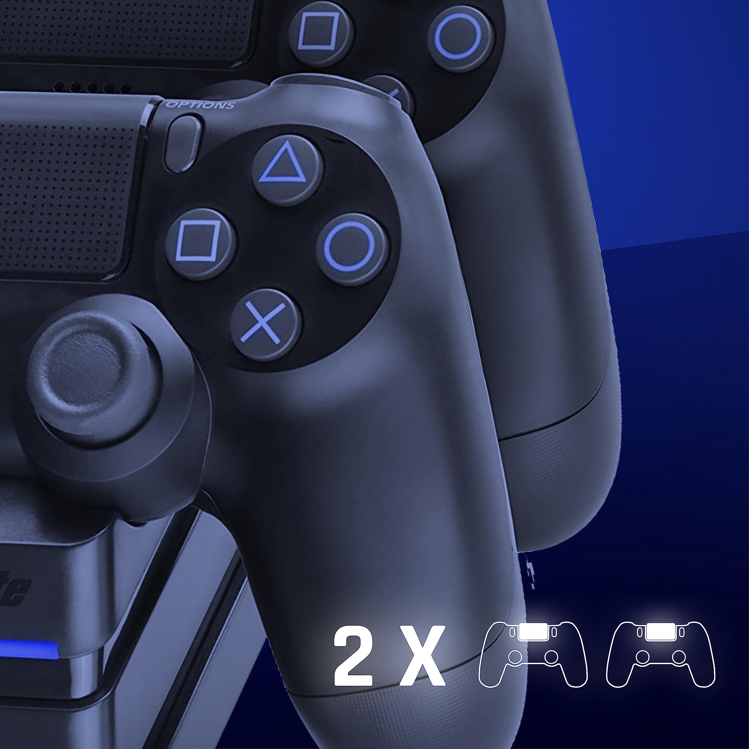 Snakebyte PS4 TWIN:CHARGE 4 Ladestation für PlayStation 4 PS4 Slim PS4 Pro Dualshock 4 Controller Docking Station schwarz