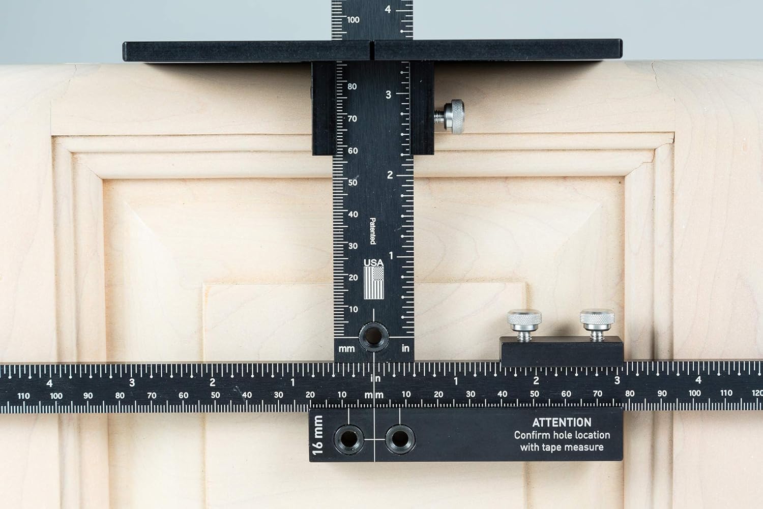TP-SDG1632-16mm / 32mm C-C Hardware Installation Set - Accurate Drawer Knob Pull Drilling - Drill Templates for Professional Hardware Mount Installation - True Position Tools