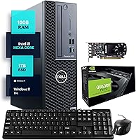 Renewed Dell Precision 3431 Workstation: i5-9500, Quadro P620 GPU, 16GB RAM, 1TB SSD, Win11 Pro - CAD, Design & Office PC