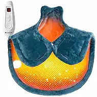 RAINOVA Heating Pad for Back,Neck and Shoulders, Electric Pad with 6 Heat Settings, Birthday Christmas Gifts for Women Men Mom Dad Elderly, Overheating Protection & ETL/UL Certified, Machine Washable