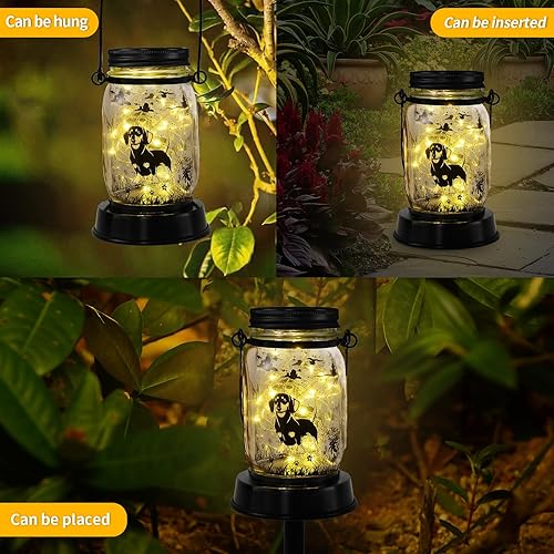 Vista 15 de Styleonme Farol decorativo para exteriores, luces solares impermeables de mariposa, regalos para mujeres, mamá, abuela, regalos para amantes