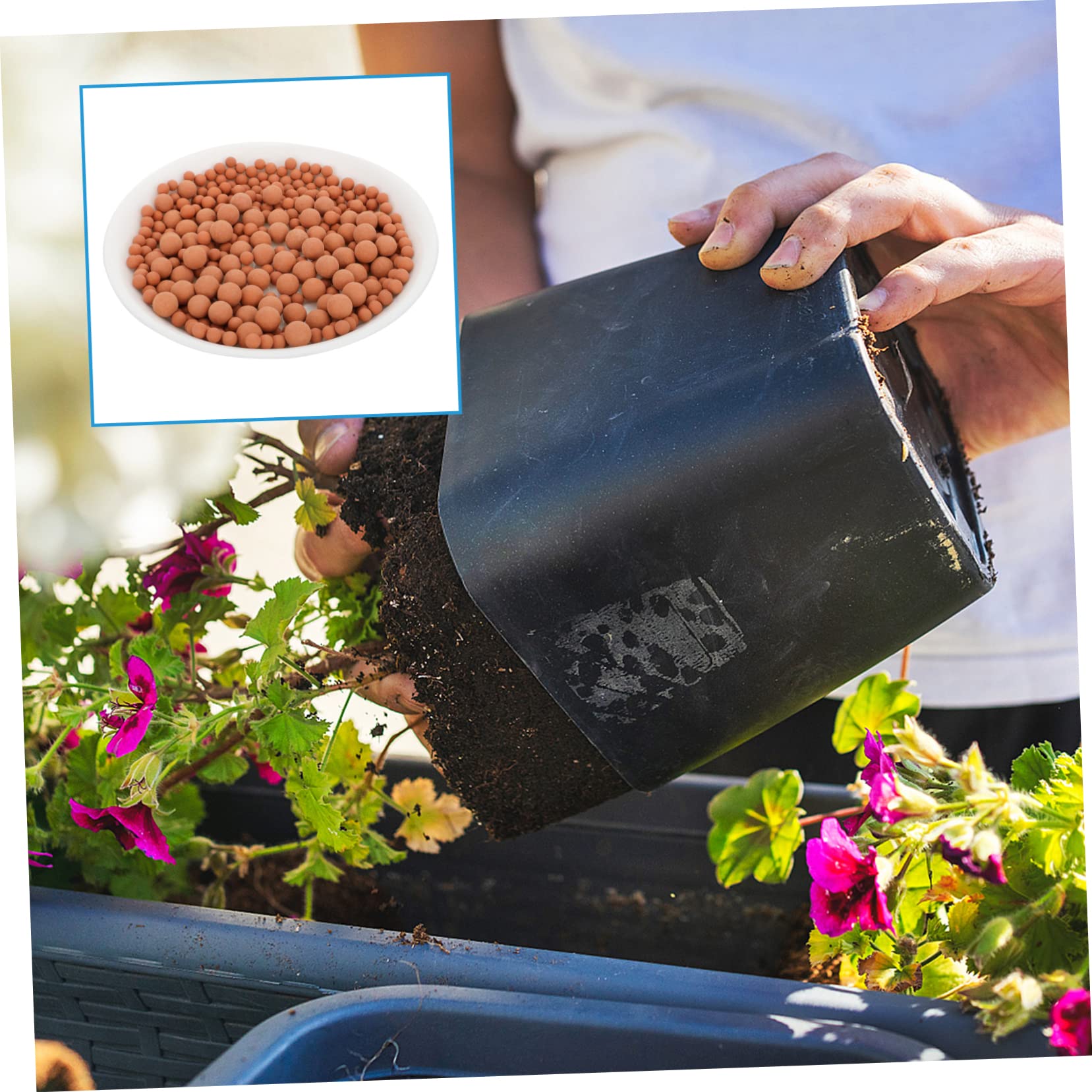 TOYANDONA 2taschen Blähton Für Blumenübertopf Keramik Pflanzsubstrat Blumentopf Keramiktopf Substratstein Bonsai-blähton Erdoberfläche Dekoration