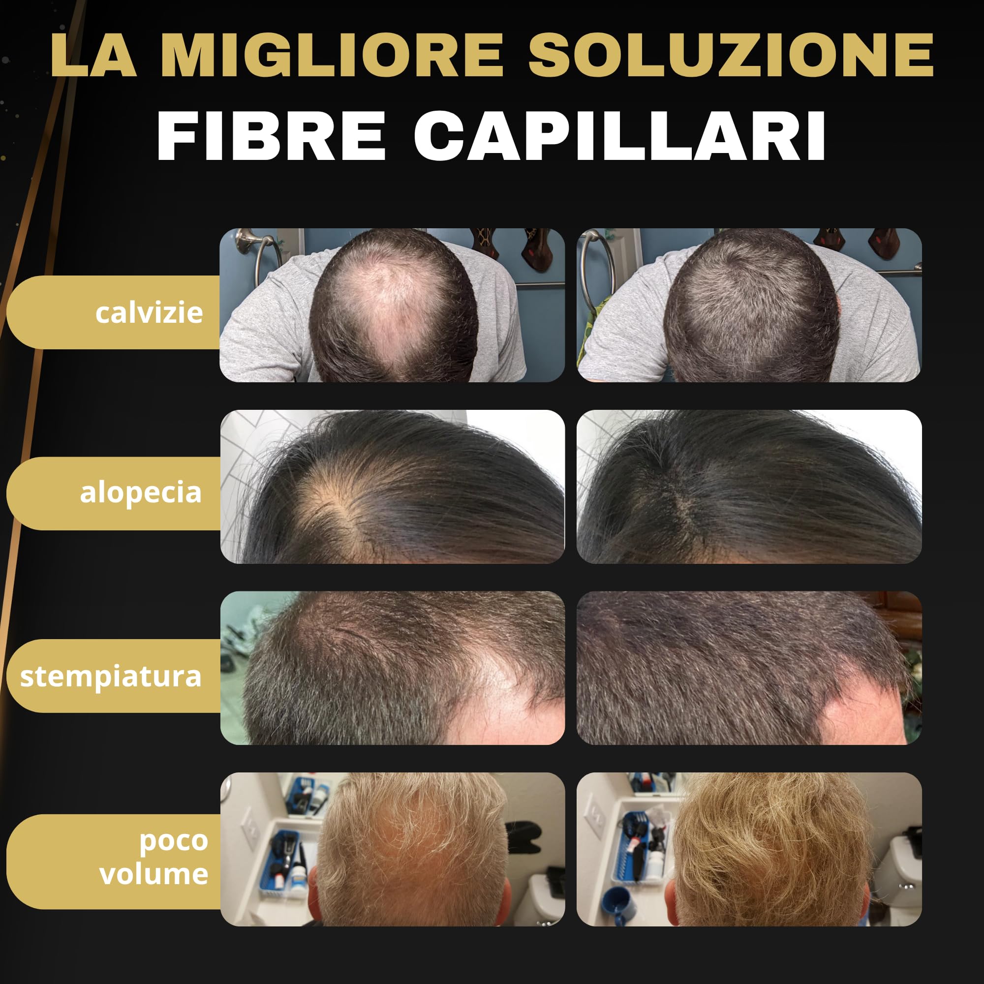 Salvathor Duran Fibre per Capelli 2x25g (50g Totale) - Polvere di Cheratina - Hair Fiber