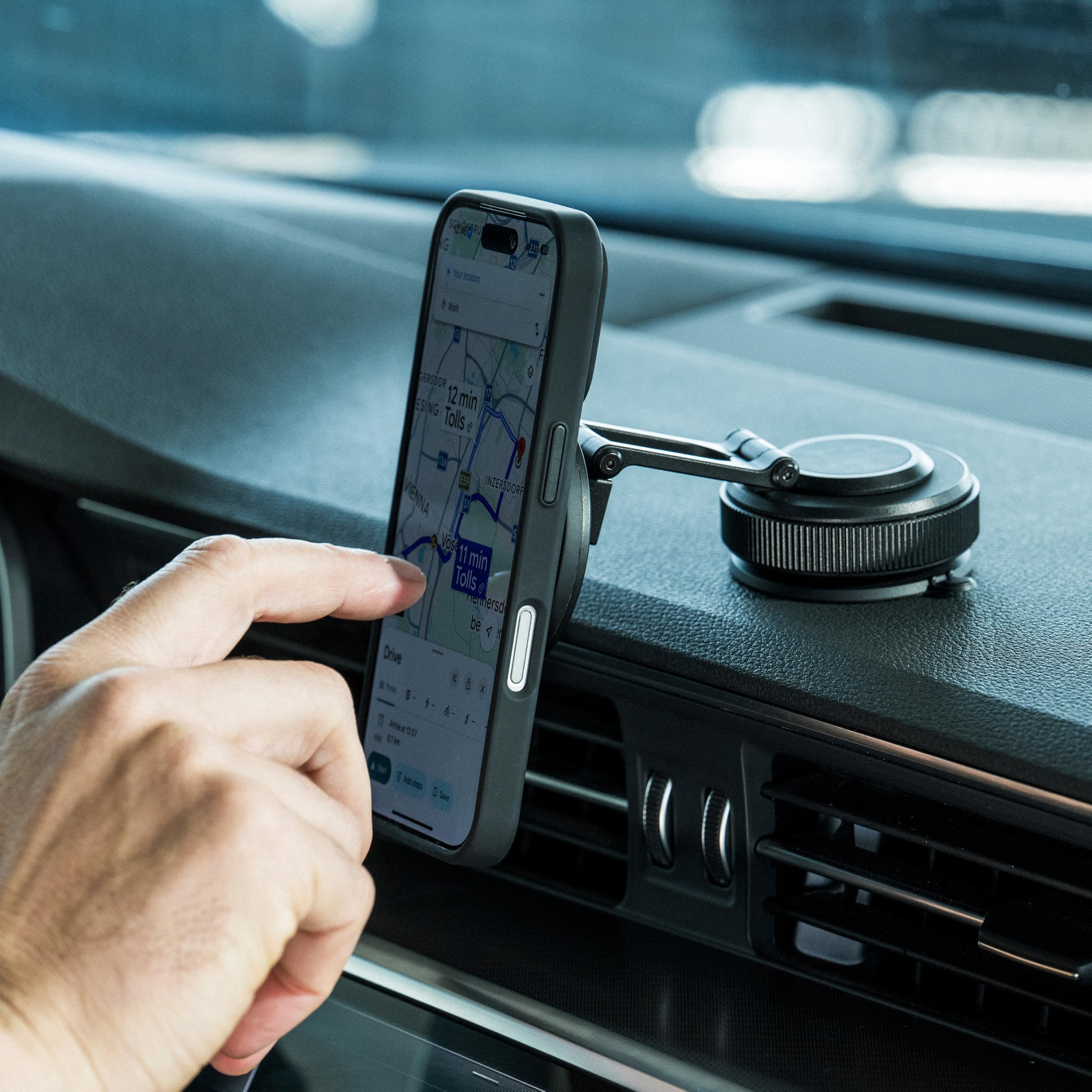 SP CONNECT Suction Mount Pro | Supporto universale per cellulare per auto | Supporto smartphone auto
