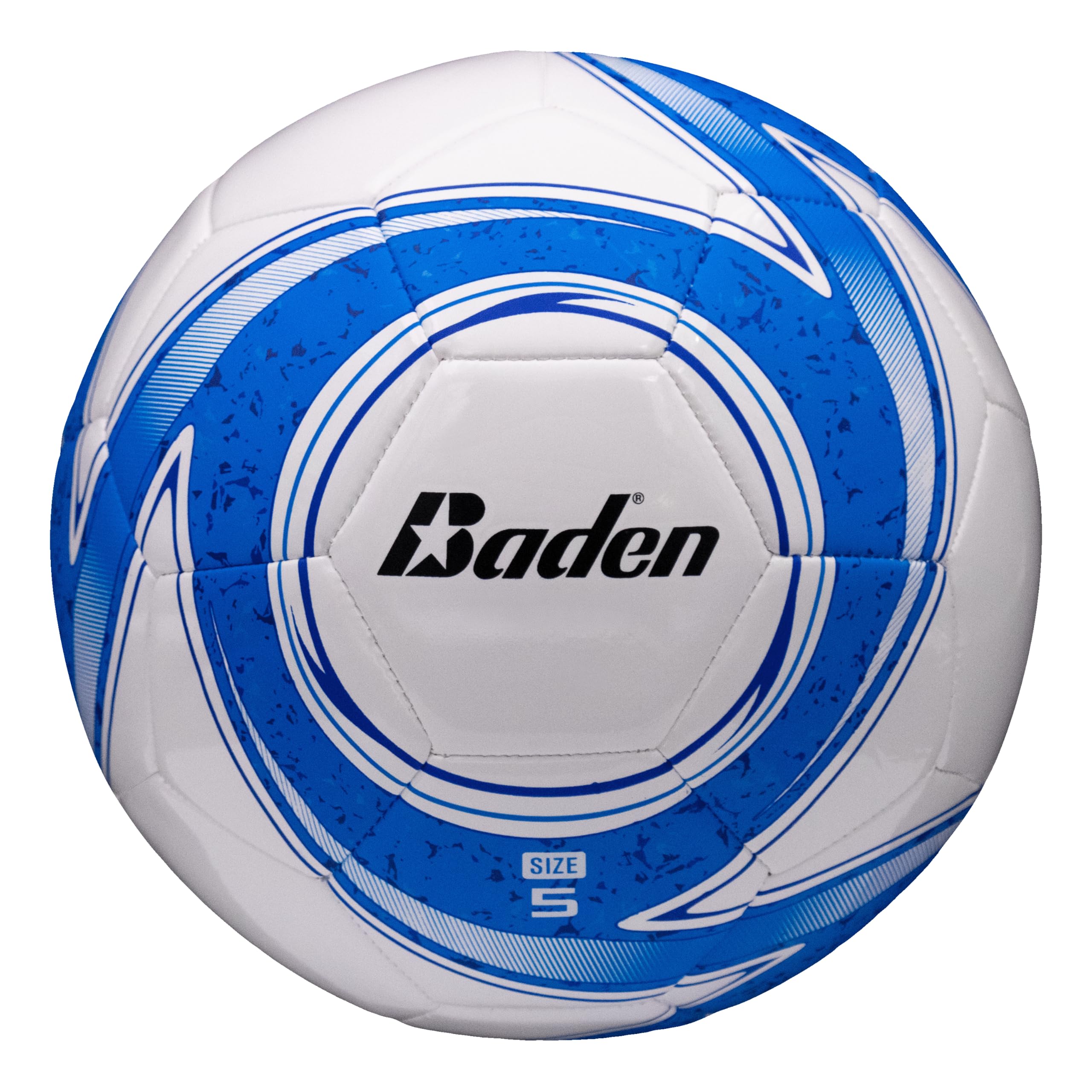 Baden Z-Series Soccer Ball – Size 3, 4, or 5 – Machine Stitched Durable Ball for Outdoor Play, Camps, Practice & Training – Cushioned Cover with