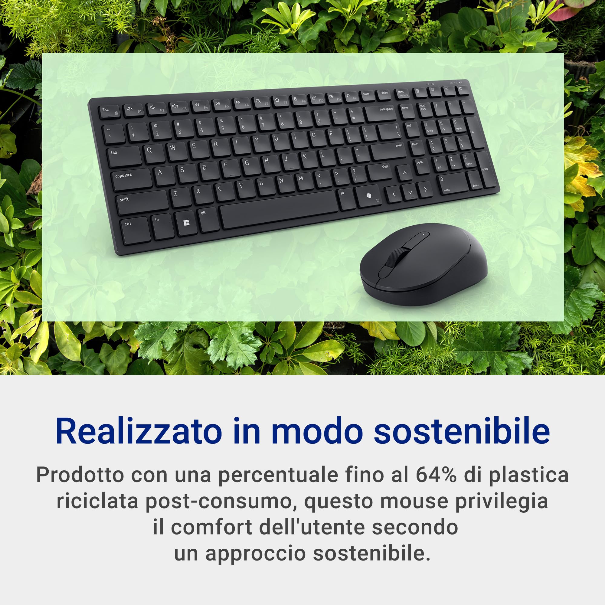 Dell Silent Keyboard and Mouse - KM555 - Italian (QWERTY)