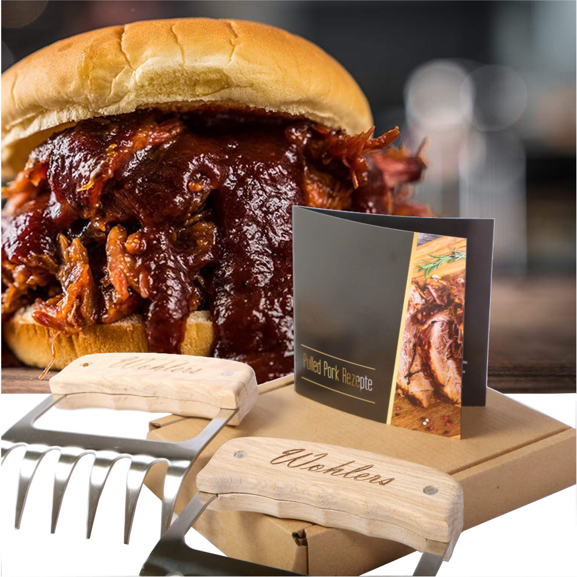 Pulled Pork artigli per triturare succosi e deliziosi barbecue – Acciaio inossidabile per carne carne – con gli artigli di carne per una grigliata indimenticabile