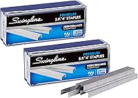 Swingline S.F. 4 Premium Staples 2-Pack, 10,000 Count, Jam-Resistant Chisel Point, 25-Sheet Capacity for Desktop Staplers