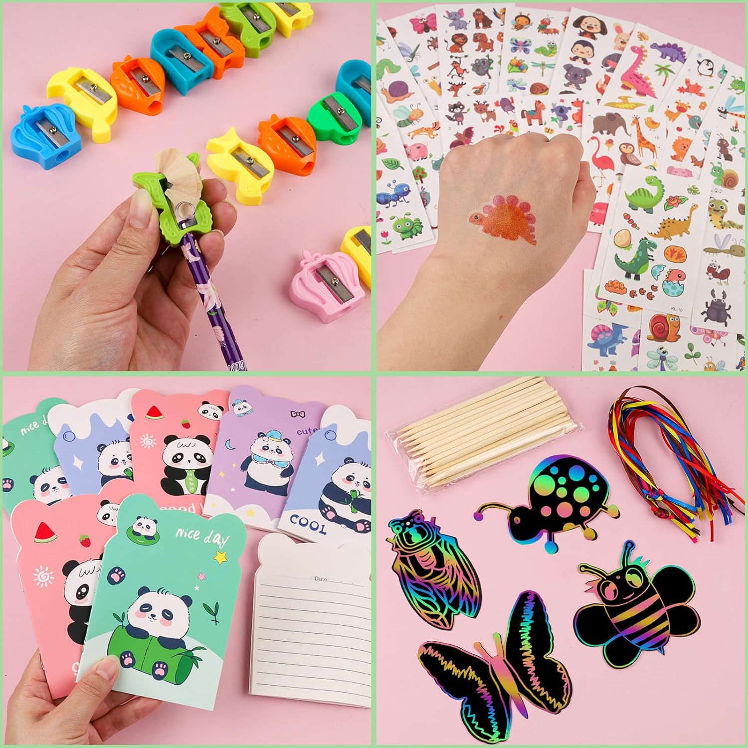 Stationery Party Packs, 28 Pack Birthday Goodie Bags for Classroom Return Gifts for Birthday Party Gift for Students from Teacher Class Prizes Rewards