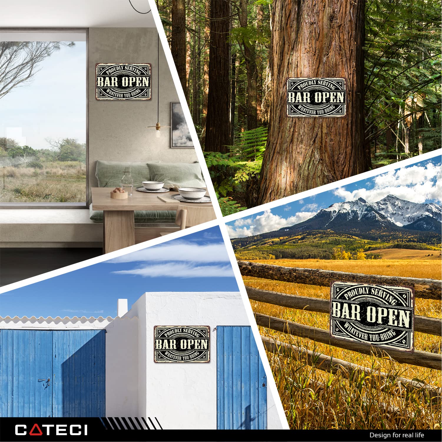 Targhe In Metallo Vintage Insegne Da Bar Per Bar Di Casa - Foto 7