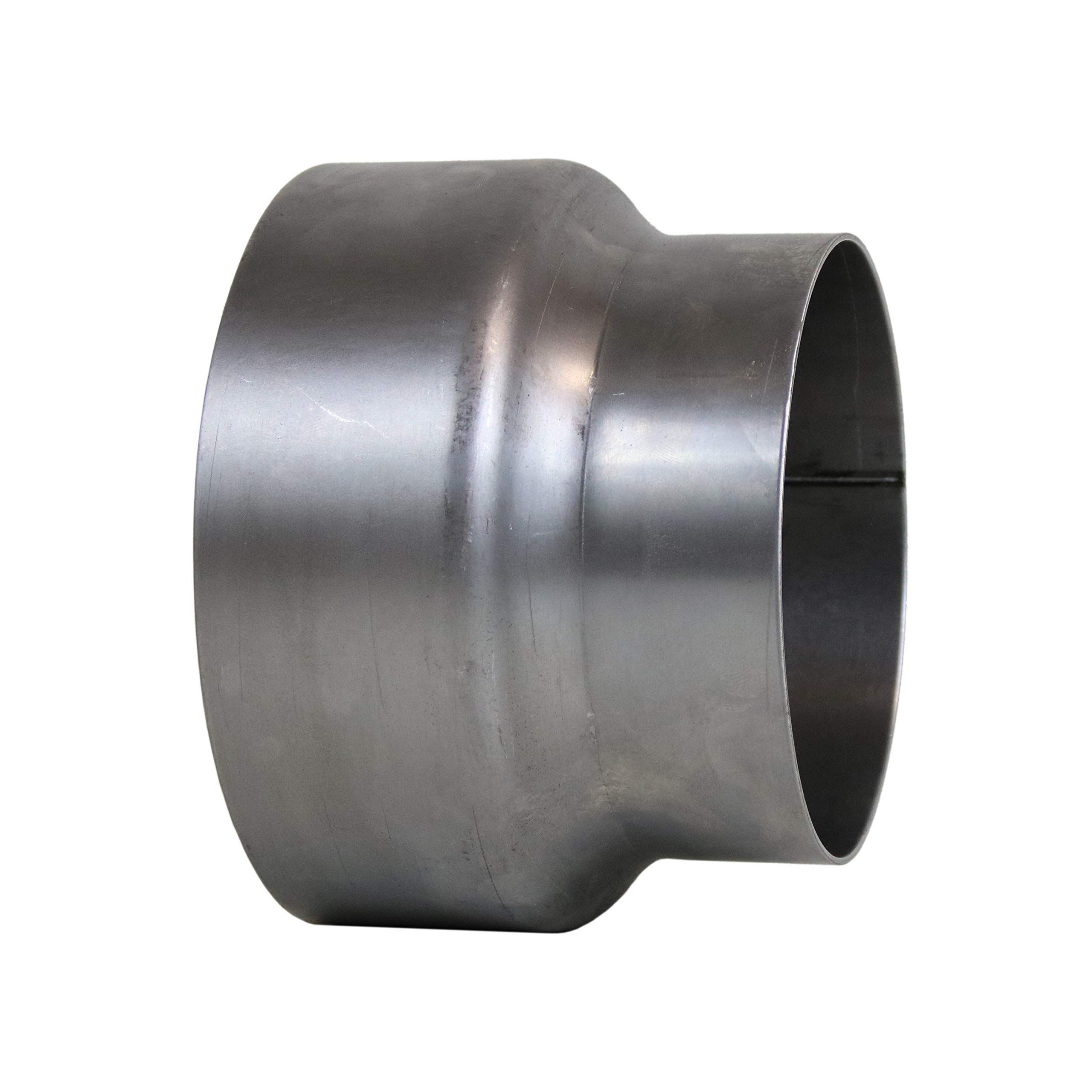 LANZZAS Reducción de tubo de humos de 180 mm de diámetro a 150 mm de diámetro, de acero sin barnizar