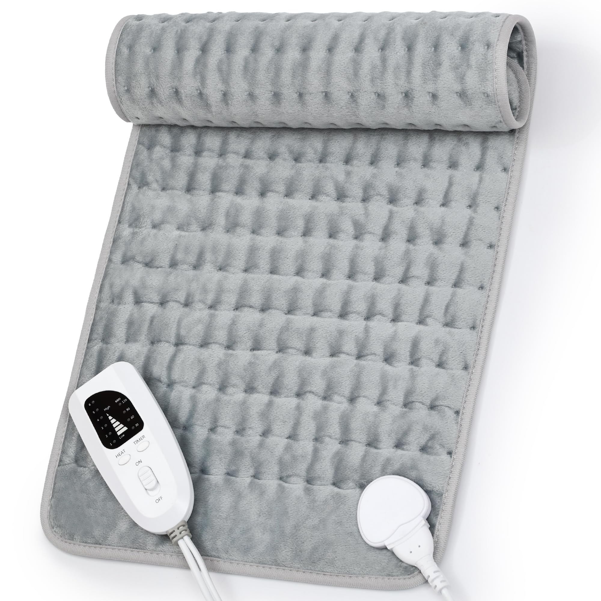 Photo 1 of Heating Pad,Electric Heating Pads,Heating Pad for Back,Silvergray,24x12In