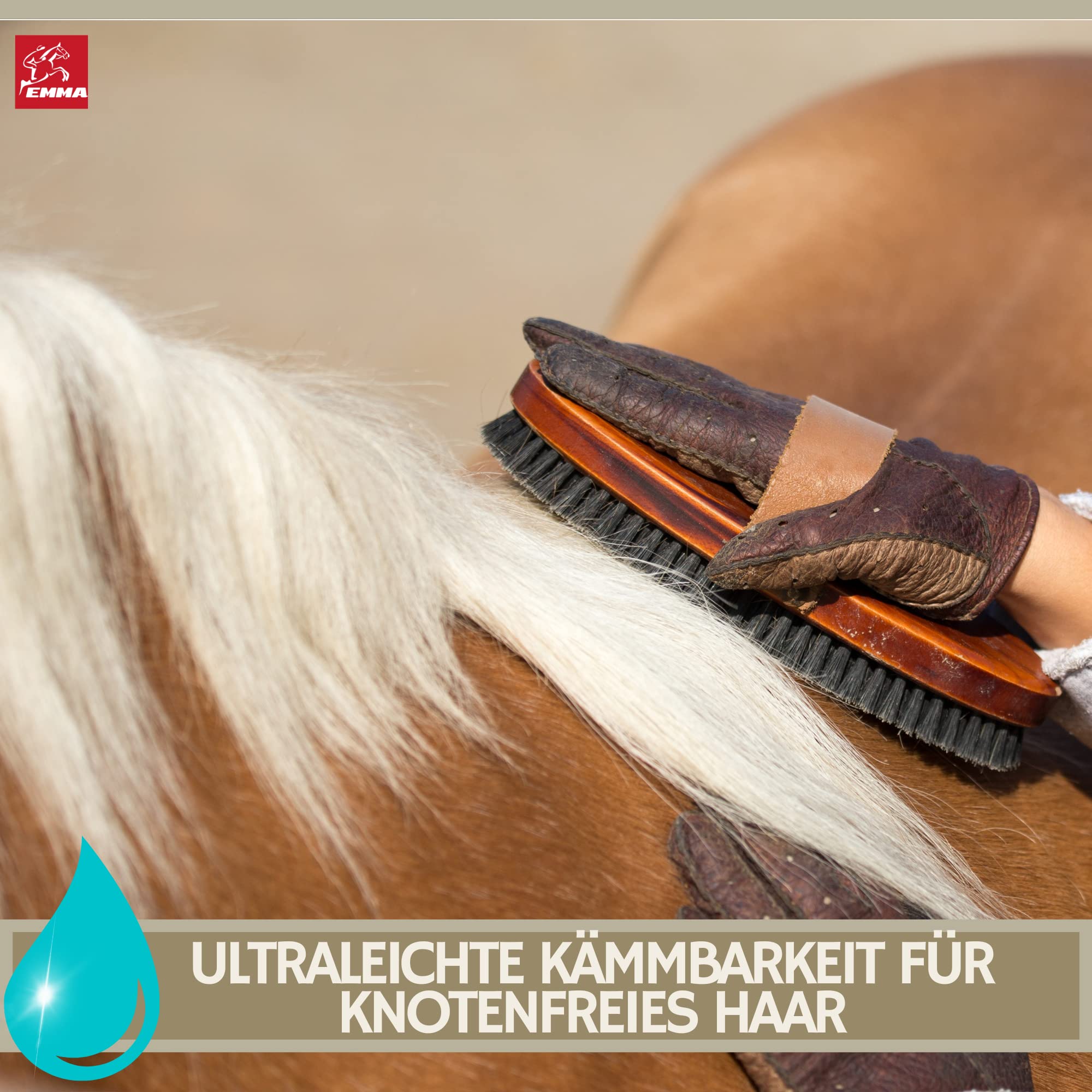 Spray pour queue et crinière de cheval 2500ml soin du pelage I brillant & démêlant pour pelage crinière queue I Spray pour queue pelage - soin du cheval accessoires pour chevaux - brillance du pelage