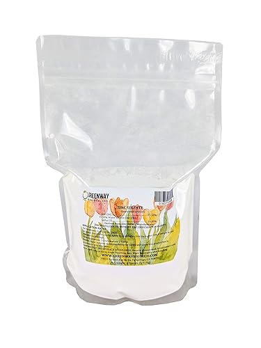 Greenway Biotech, Inc. Polvo de sulfato de zinc 35,5% monohidrato más 16,5% azufre (2 libras)