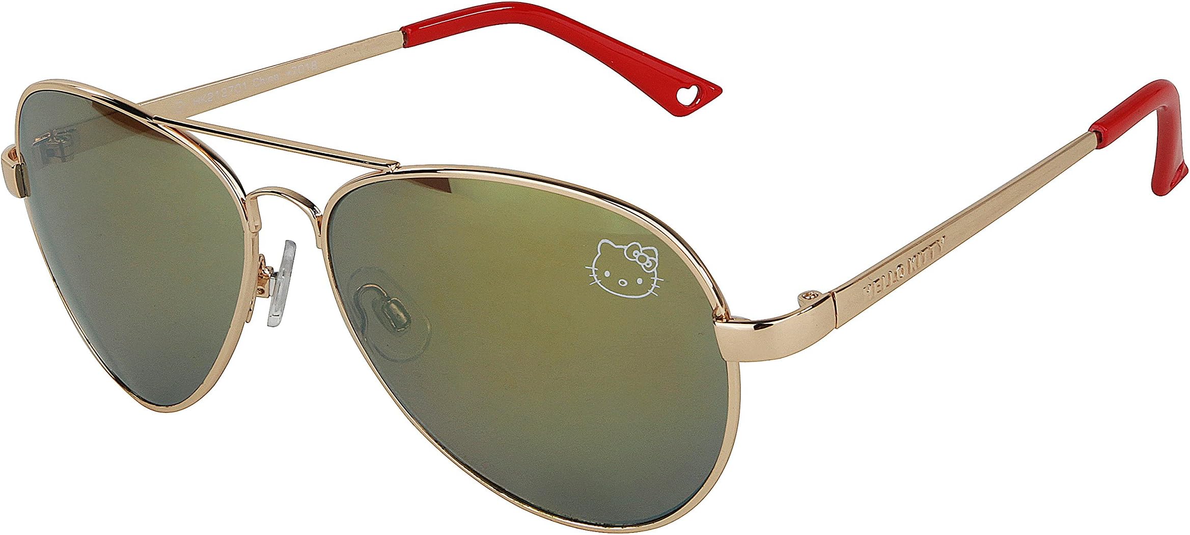 Womens Contemporary Hello Kitty Classic Aviator Sunglasses