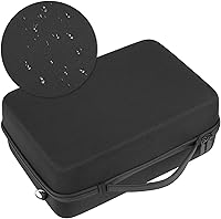 Vista 5 de RHCOM Portable VR Storage Case Compatible with Oculus Quest 2 All-in-One VR Gaming Headset and Touch Controllers. with Silicone Face Cover, Lens