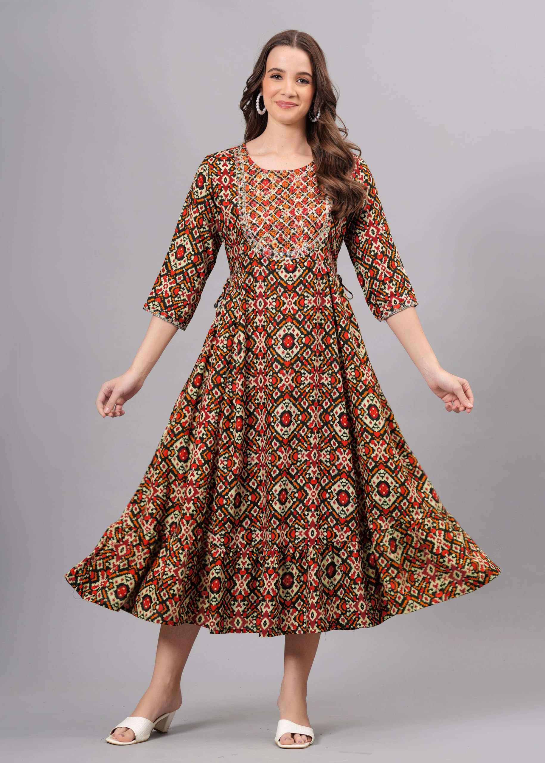 Indyjskie damskie Anarkali długie kurta kurtis dla kobiet