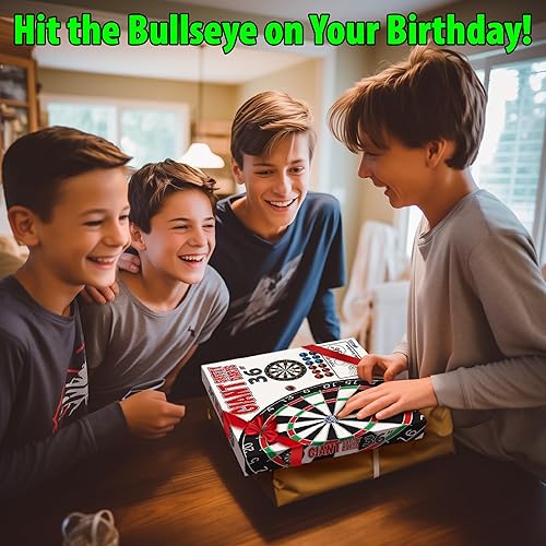 Miniatura 6 de Funwares Tablero de dardos gigante de 36 pulgadas para adultos y niños, un 25% más grande que la competencia para la máxima diversión en interiores