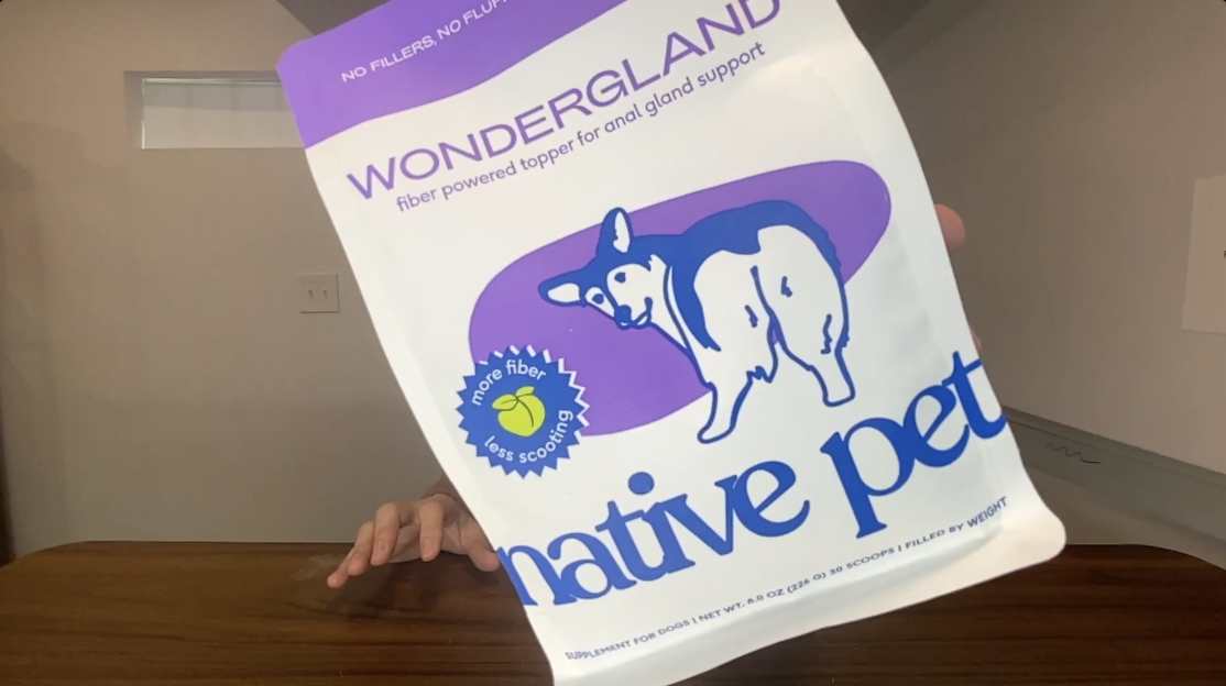 DOG TASTE TEST Native Pet WonderGland Fiber for Dogs