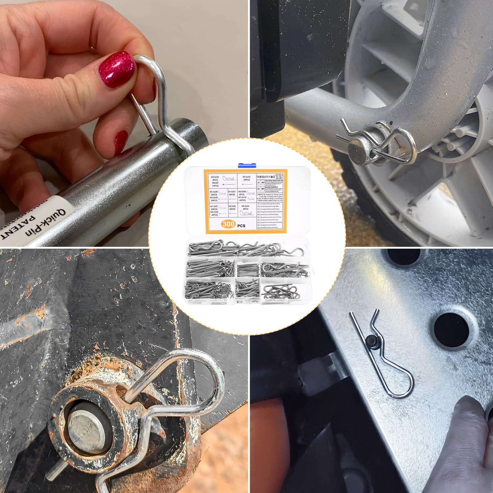 2 mm, goupilles à ressort fendues, acier inoxydable A1, type lourd. – Ltd. Fixings and Fasteners UK