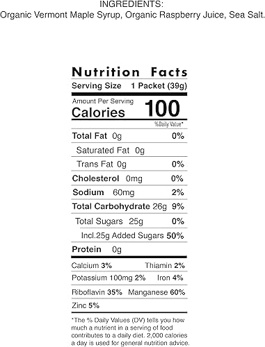 Miniatura 4 de Jarabe de arce con infusión de frambuesa salada