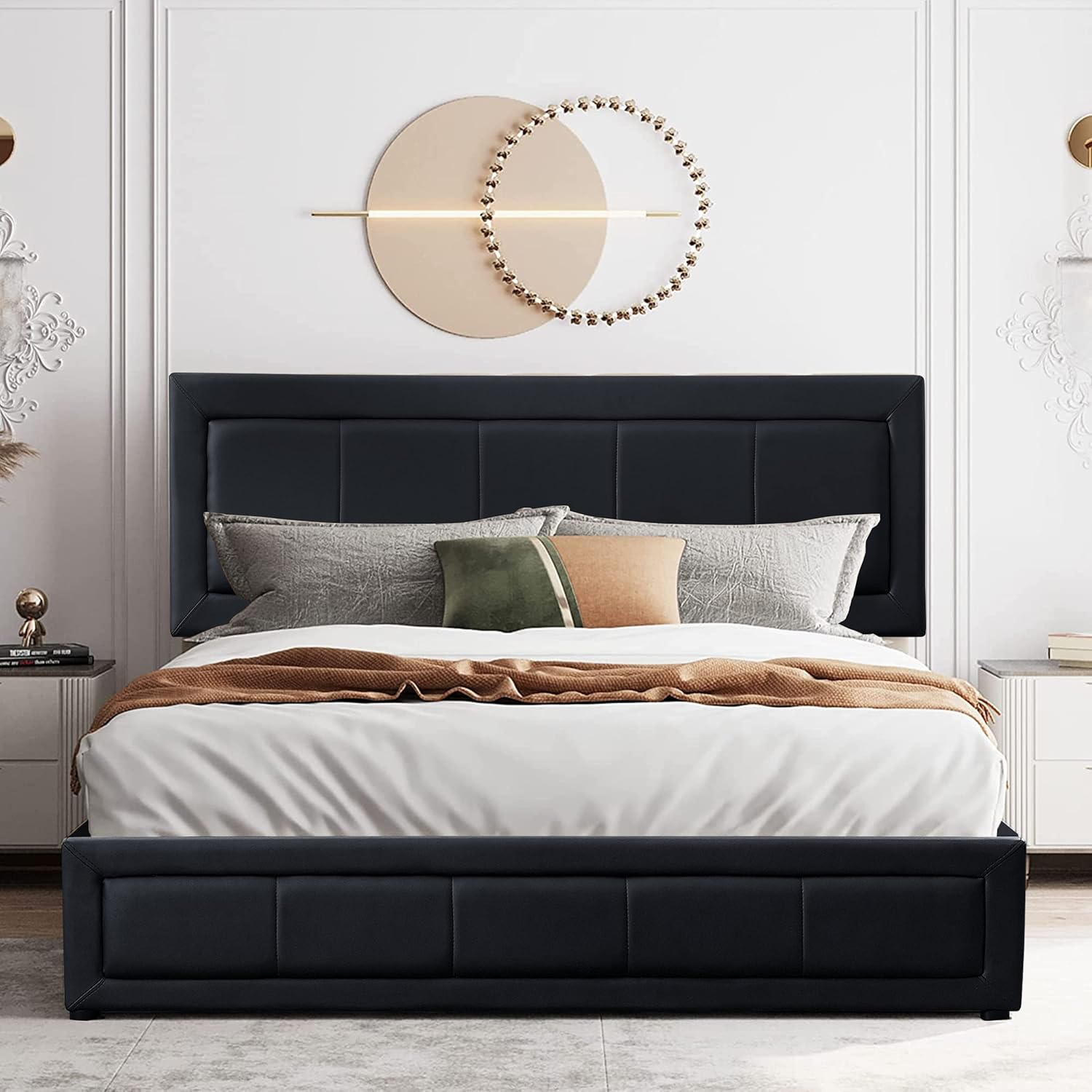 Blisswood Ottoman Bed Small Double Bed, Upholstered Bed Frame With