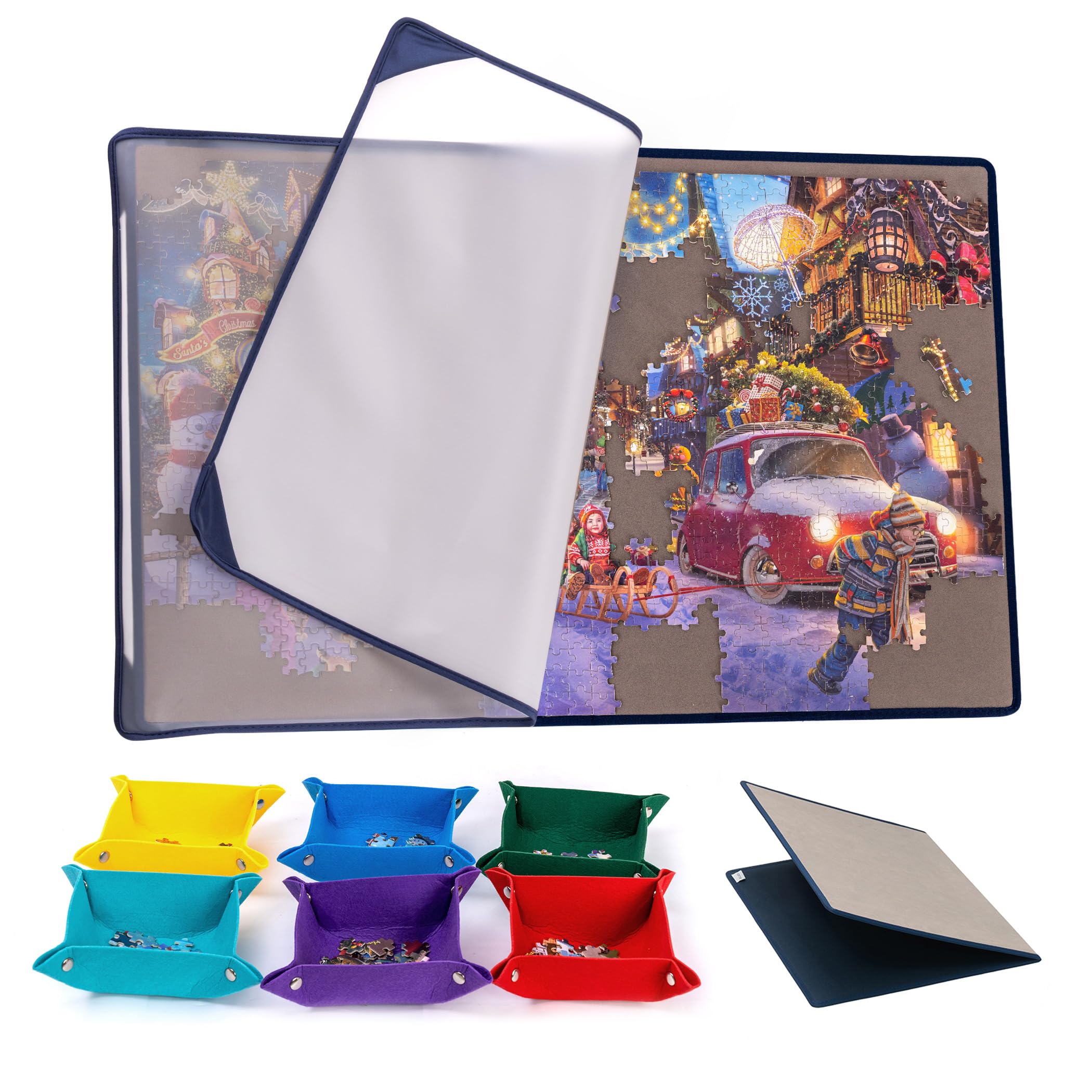 Tektalk Foldable Jigsaw Puzzle Board with 3 Angle Adjustable