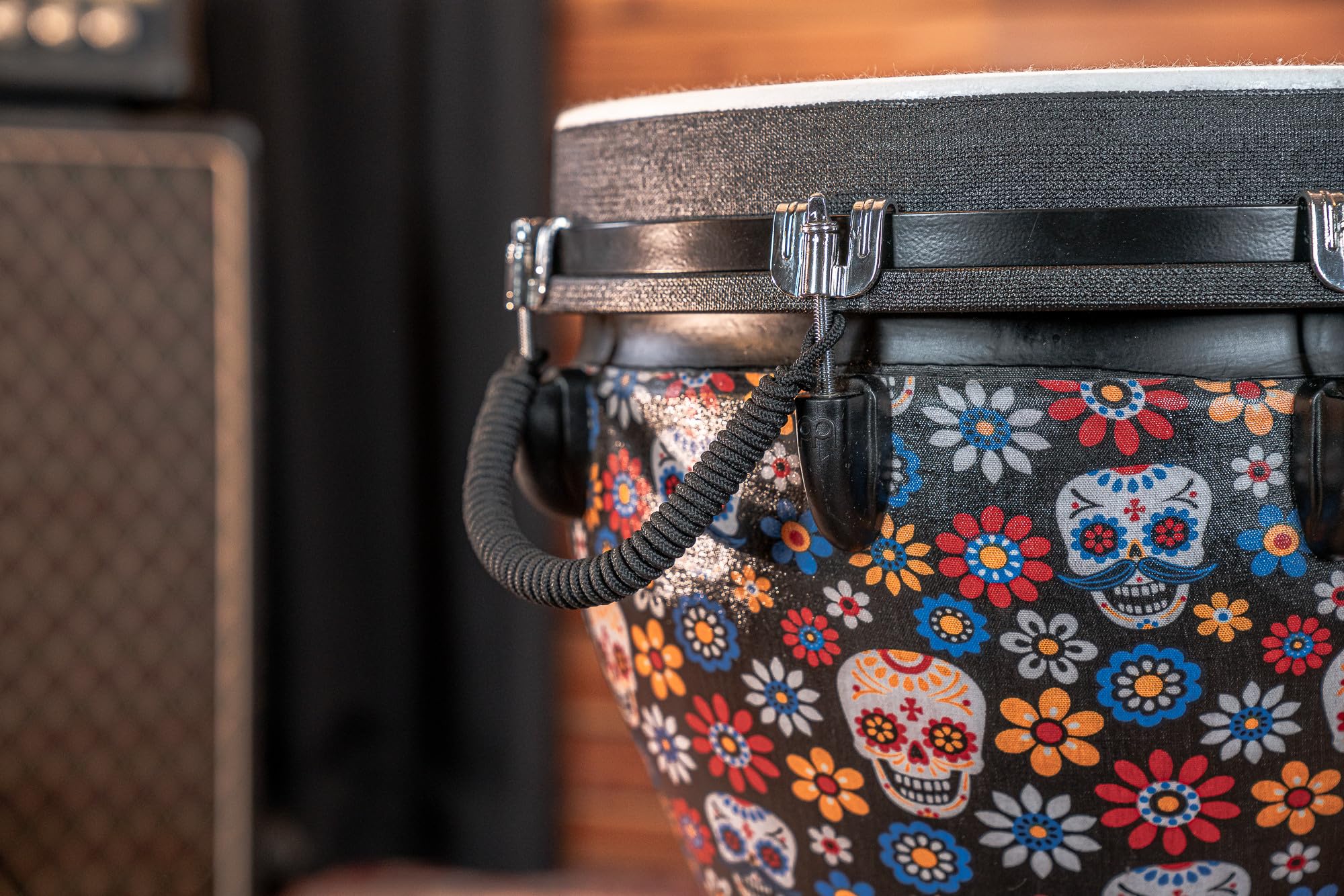 Meinl Percussion 14" Jumbo Djembe, Day Of The Dead