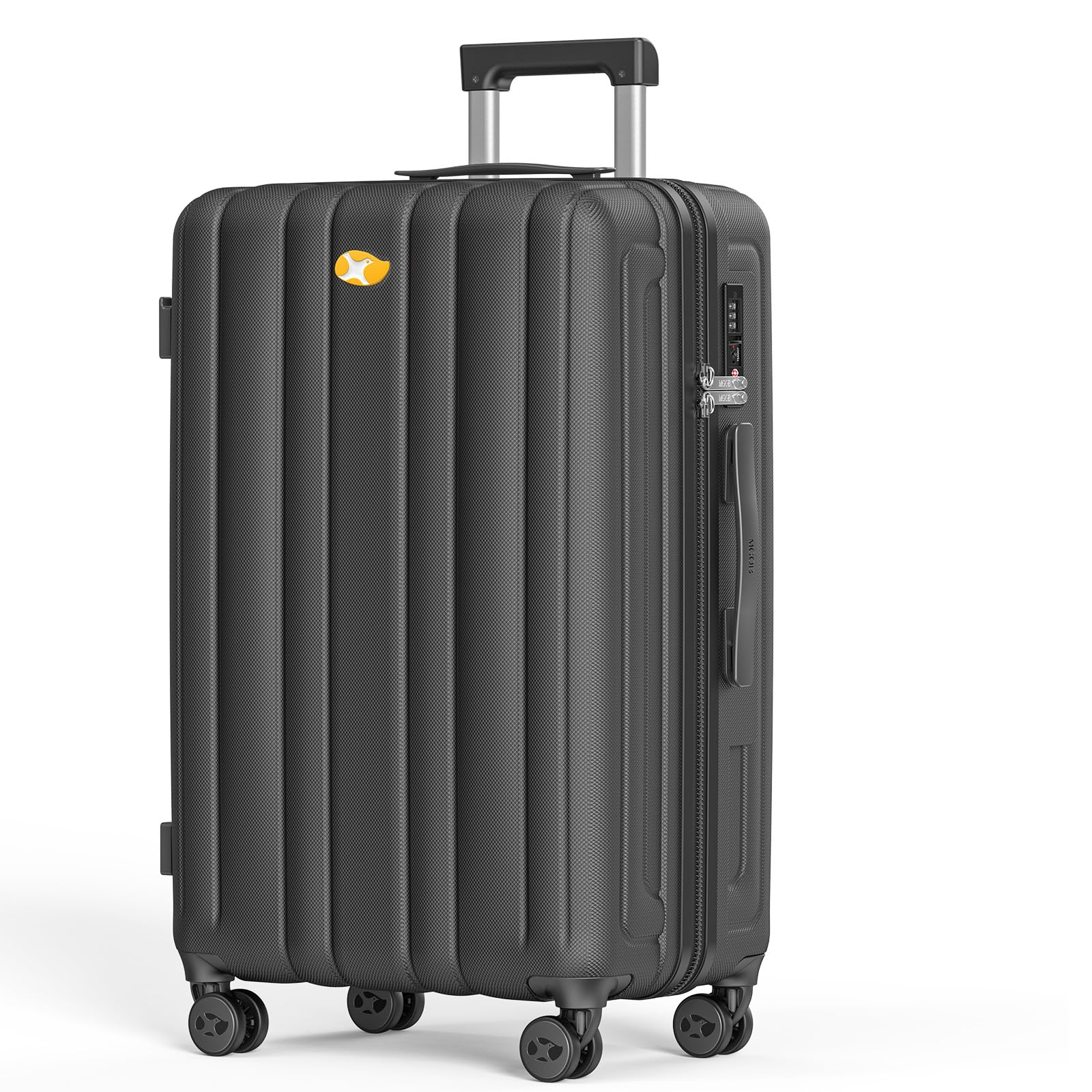 Photo 1 of MGB 24 Inch Checked Hard Shell Suitcase, Scratch Resistant with TSA Lock