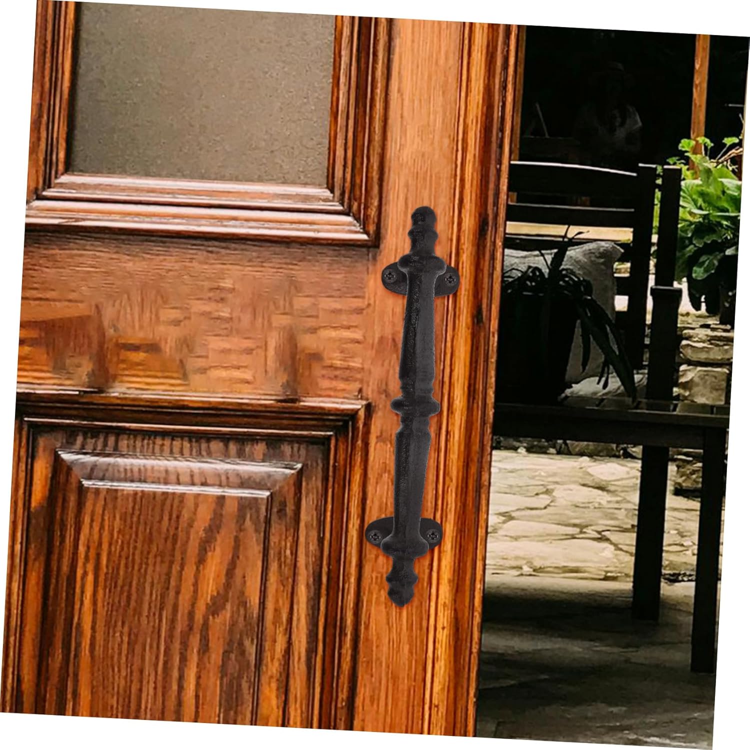 Sturdy Cast Iron Handle Gate European Hardware Knobs Decorative Door Pulls for Patio Doors Cabinets and Furniture