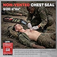 Vista 6 de 144 Pcs Advanced Trauma First Aid Kit - Emergency Camping Gear with Tourniquet, Compression Bandage, 36" Splint Portable Survival Gear for