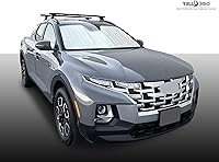 Vista 4 de YelloPro Auto Parasol reflectante para parabrisas delantero de ajuste personalizado para Hyundai Santa Cruz 2022, 2023, 2024 2025, camión, reflector