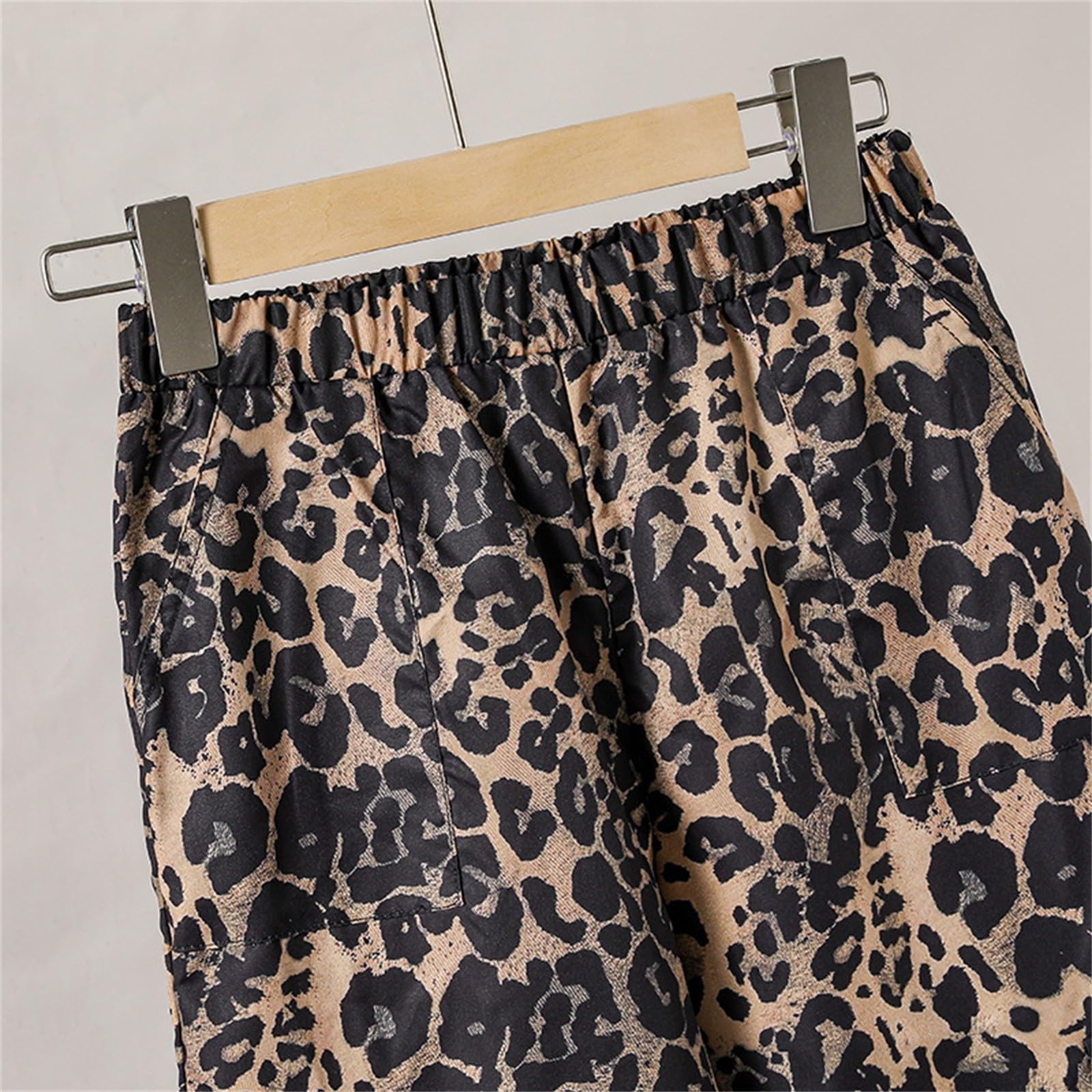 Ensemble Hiver Enfant Fille Pantalon Léopard Et Haut Sweat Manche Longue Costume Ado Fille Chic Mignon Confortable Fashion Décontractée Sport Vacances 7-12 Ans