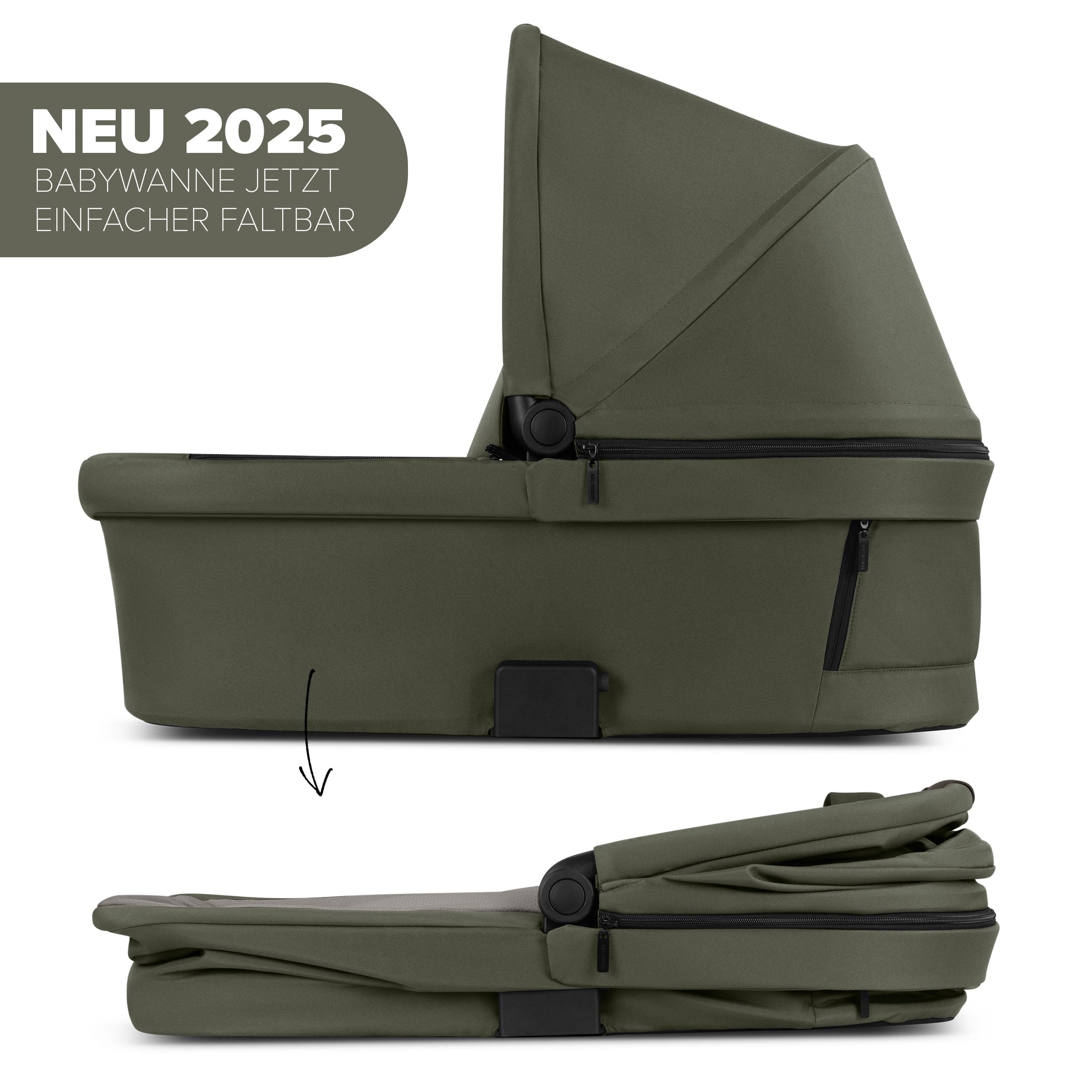 ABC Design Kinderwagen Salsa 5 Air Avocado - 2in1 Kombi-Kinderwagen ab Geburt mit Luftreifen, Federung & großer Babywanne