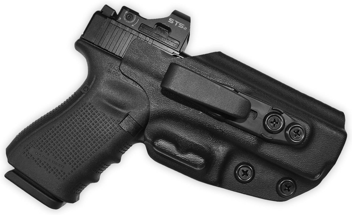 IWB Tuckable Claw Holster - Inside The Waistband - Red Dot Ready fits GL 19/19X/23/32 (Gen 1-4)