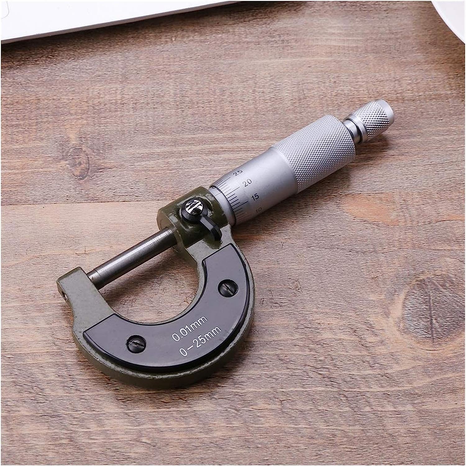 Suwmiarka Mikrometryczna, 0-25mm/0.01mm zewnętrzny mikrometr suwmiarka precyzyjny miernik suwmiarka z noniuszem narzędzia pomiarowe mikrometr narzędzia pomiarowe cyfrowy mikrometr (kolor: 150mm) (Col
