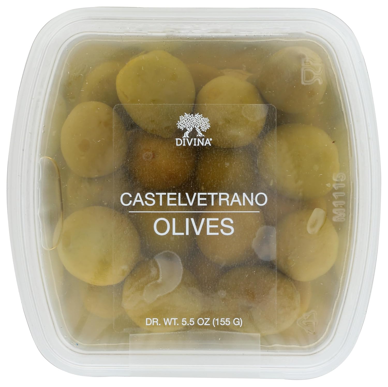 Divina Castelvetrano Olives, 4.6 oz Deli Cup - Mild Buttery Sicilian Green Olives for Cheese Boards & Charcuterie