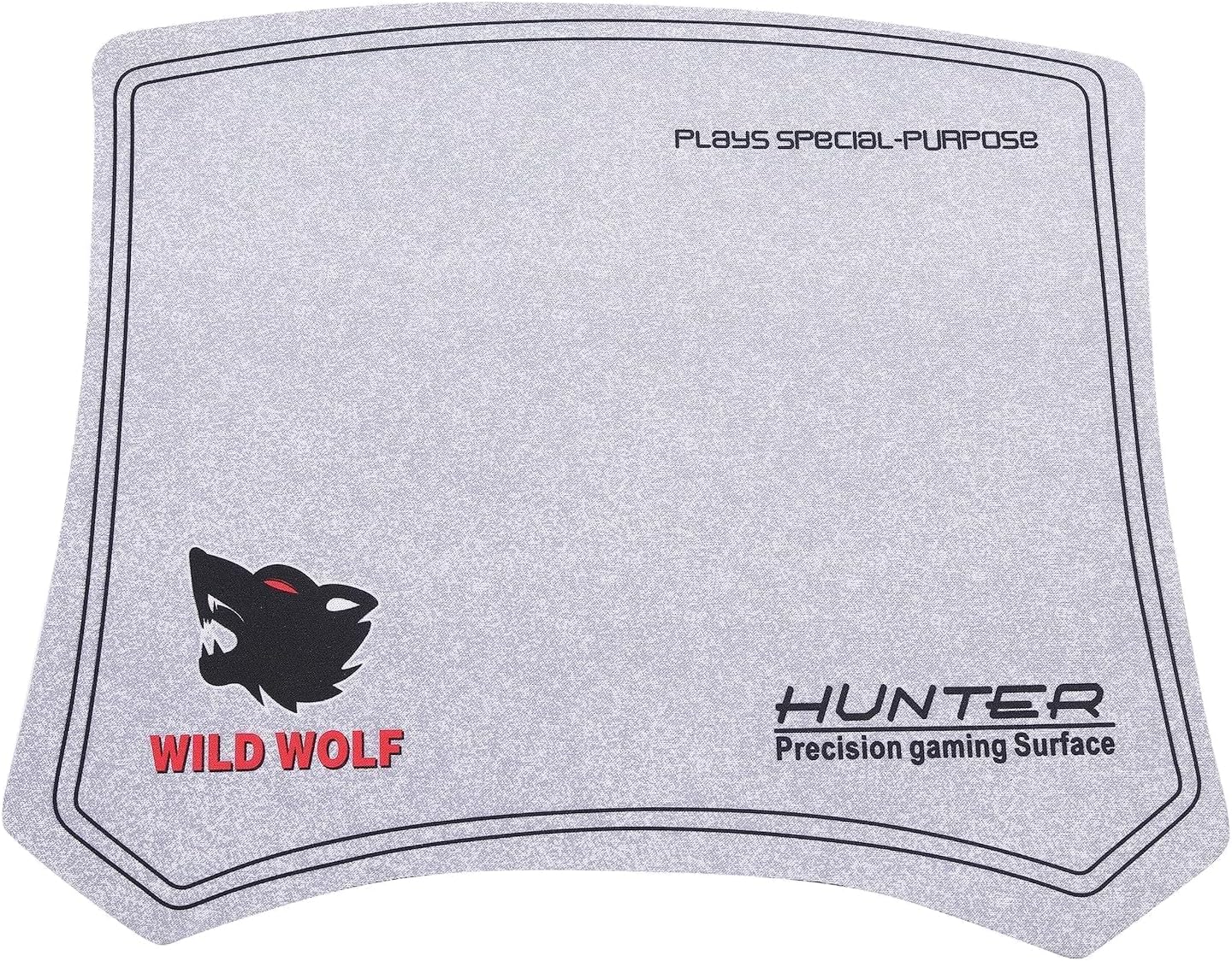 Tech Computer Wild Wolf Hunter Precision Gaming Mouse Pad, Special Purpose Gaming Surface for Desktops and Laptops, Soft Mousepad