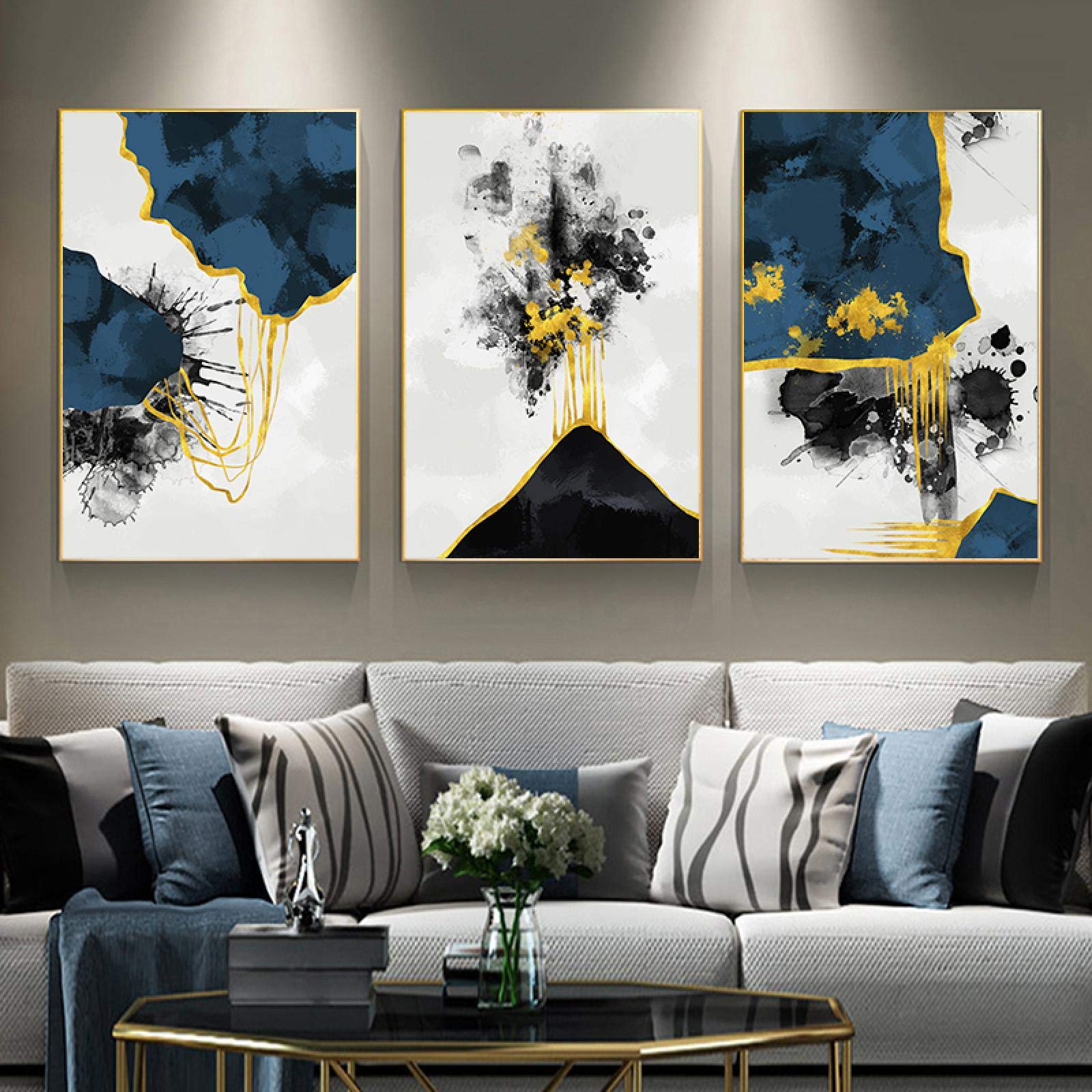 Lienzo abstracto azul dsdsgog de 40x60cm para renovar paredes sin vida