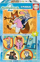 Educa - Zootrópolis 2 | Set de 2 Puzzles Infantiles con 48 Piezas | Recomendados a Partir de 4 5 6 años (20463)